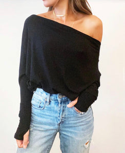 Slouchy Off the Shoulder Top