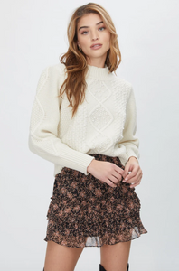Aspen Pearl Cable Sweater