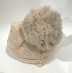 Load image into Gallery viewer, Cream Pompom Hat
